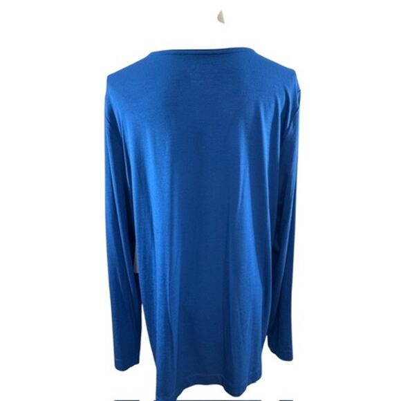 NWT!! Chicos , Royal Blue, Ulitmate tee, Long Sleeve, Size XL,Cottage Core,Ocean - Picture 4 of 11